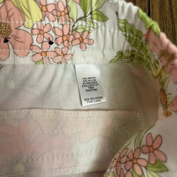 Versona Modern Spring Floral Straight Leg Pastel Pants Women’s size 8 NWOT - Picture 6 of 13